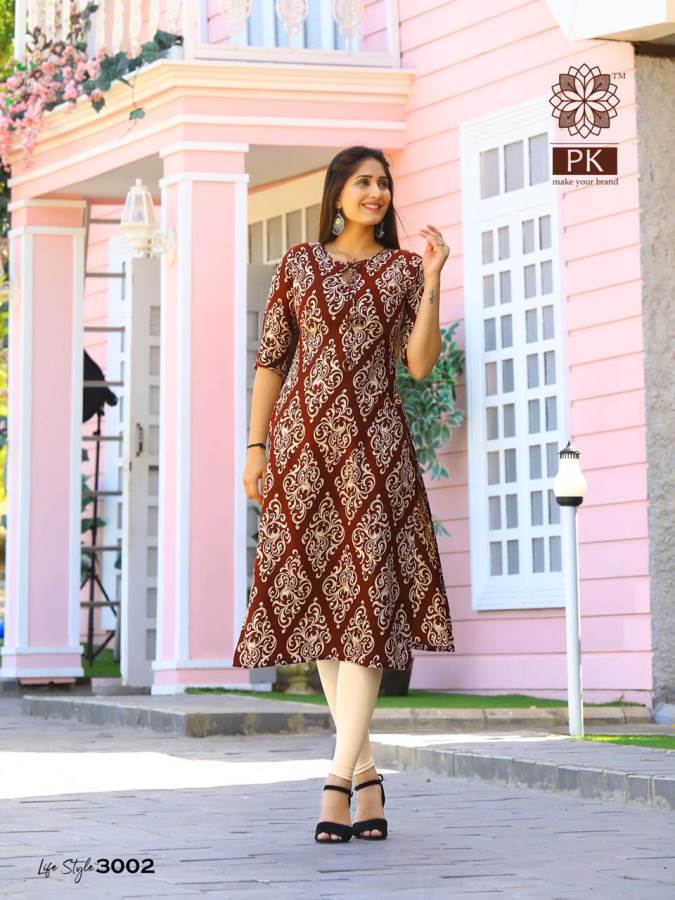 Aradhna Lifestyle 3 Heavy Rayon Casual Wear Kurti Collection